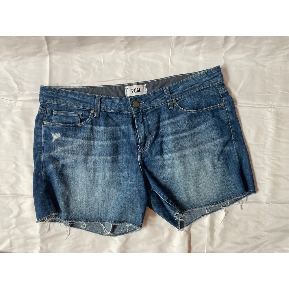PAIGE Size 30 Jimmy Jimmy‎ Shorts Medium Wash Distressed